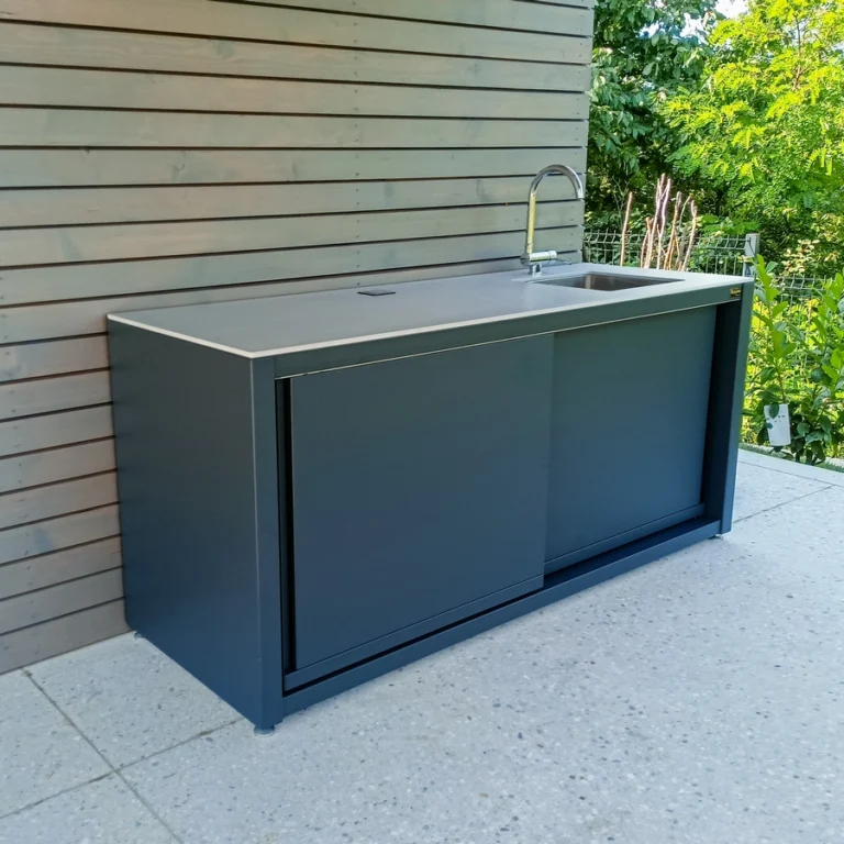 Freistehende Outdoor Küche Dukin Modell Blank in der Größe 195